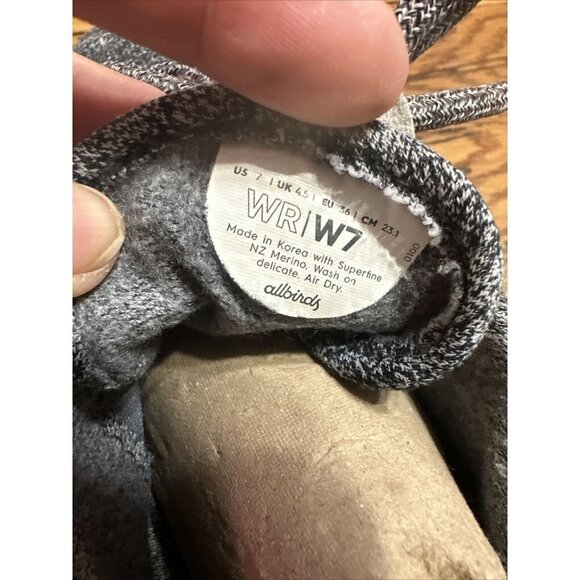 Allbirds Womens Wool Runners Gray Running Shoes Sneakers Size 7 - Picture 5 of 6